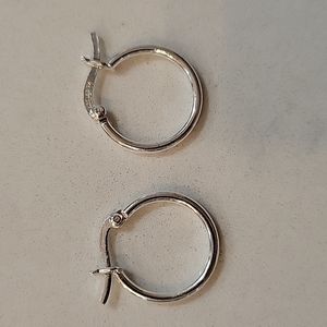 Silver hoops